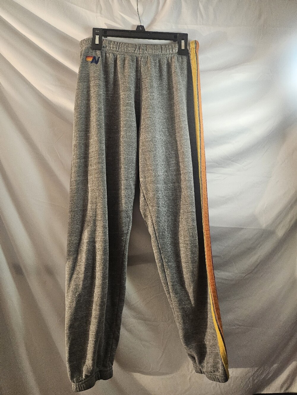Aviator Nation 5 Stripe Jogger Sweatpants Women’s Sz S grey Used
